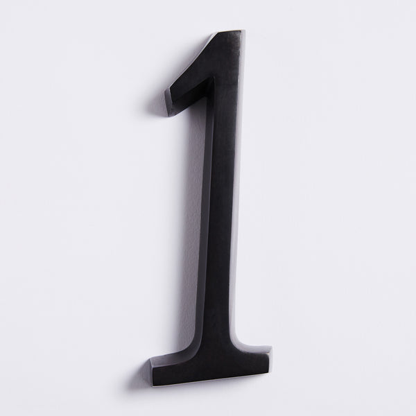 Large House Number - Scorched Black:Hepburn Hardware