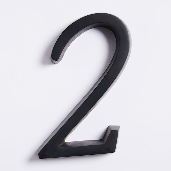 Large House Number - Scorched Black:Hepburn Hardware