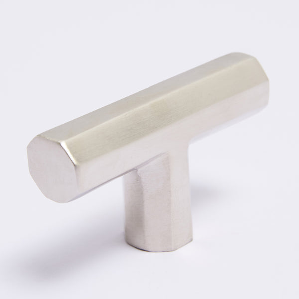 Henley T-Bar - Satin Nickel:Satin Nickel:Hepburn Hardware