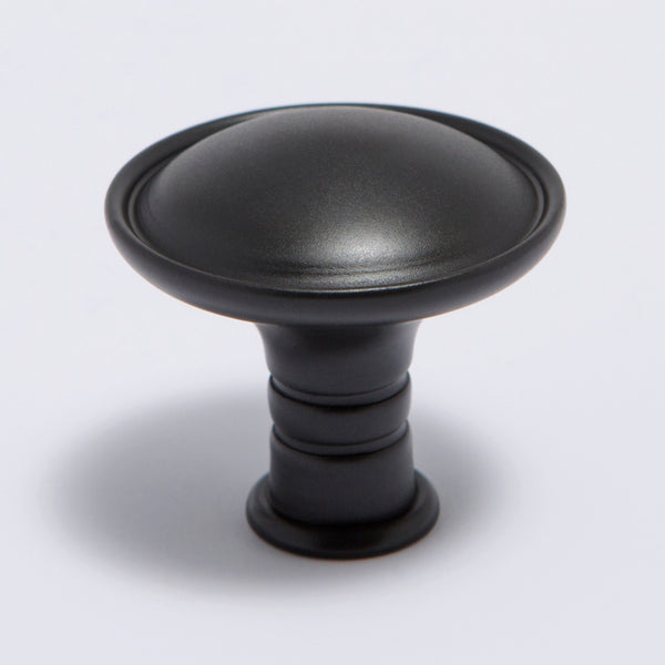 Sydney Knob - Blackest Black:Blackest Black:Hepburn Hardware