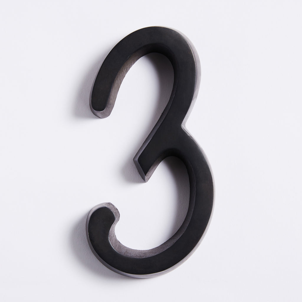 Large House Number - Scorched Black:Hepburn Hardware