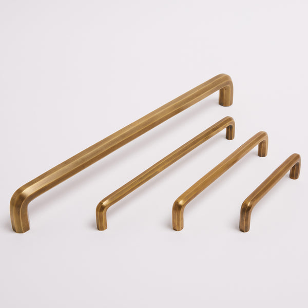 Henley Handle - Acid Washed Brass:Hepburn Hardware