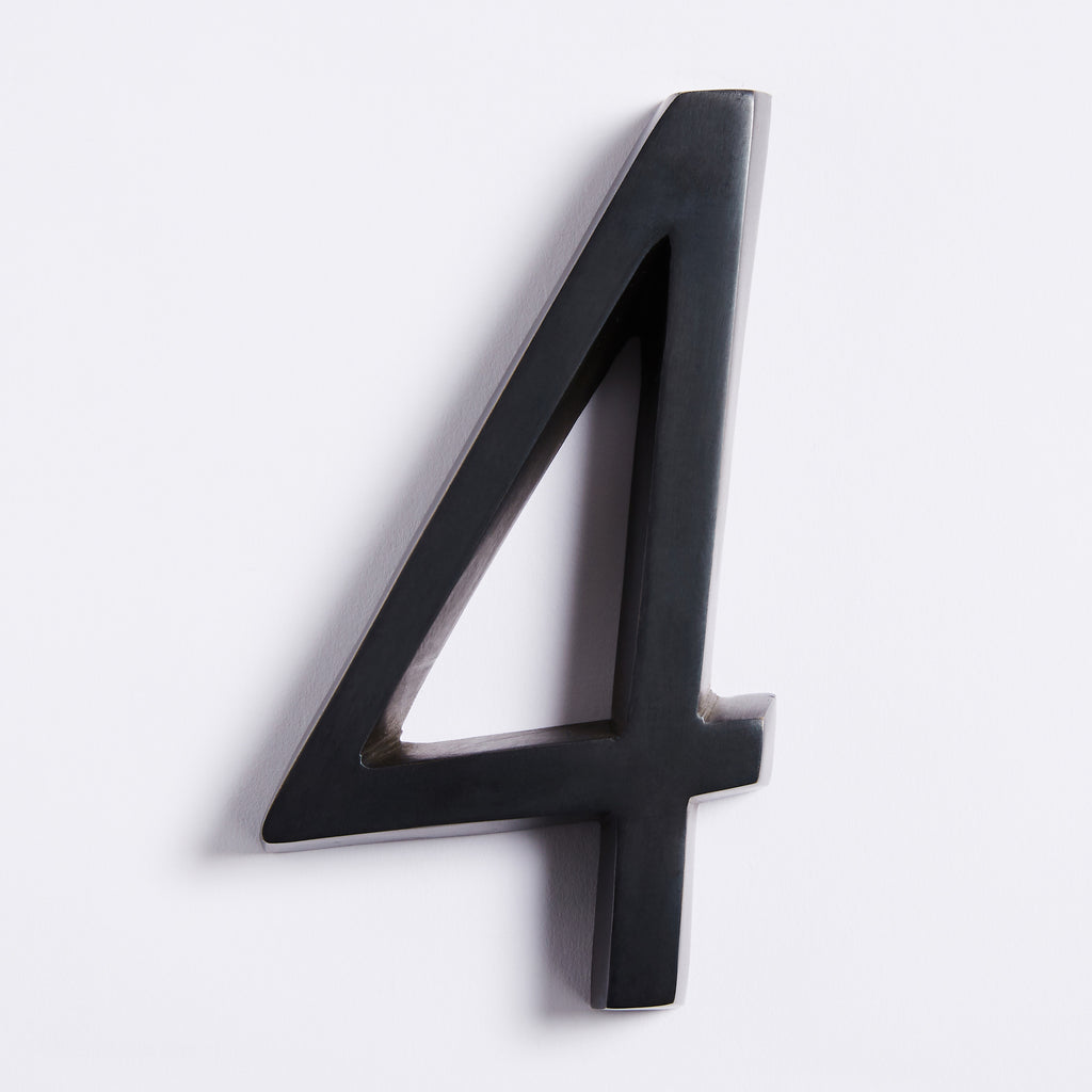 Large House Number - Scorched Black:Hepburn Hardware