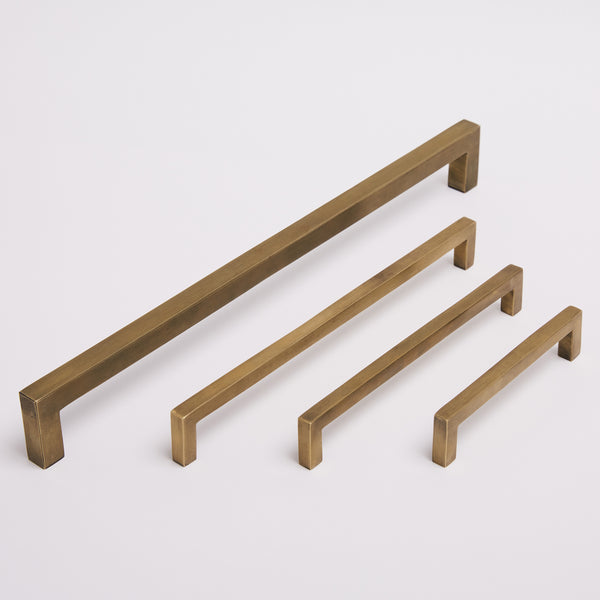 Ascot Handle - Acid Washed Brass:Hepburn Hardware