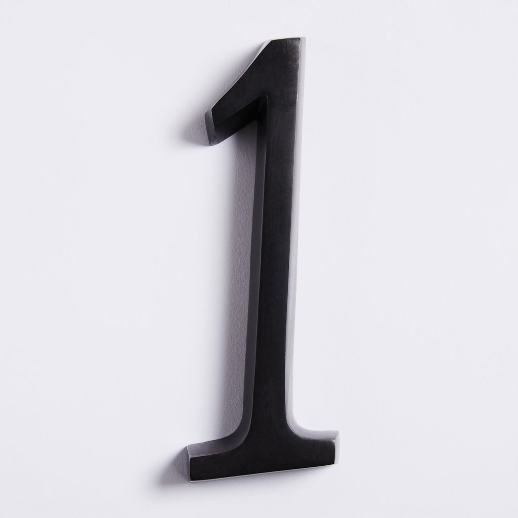 Large House Number - Scorched Black:Hepburn Hardware