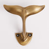 Whale Tail Hook - Acid Washed Brass:Hepburn Hardware