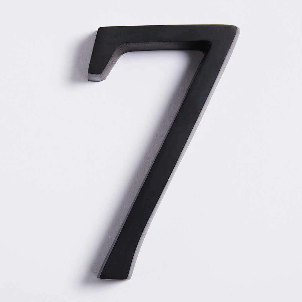 Large House Number - Scorched Black:Hepburn Hardware