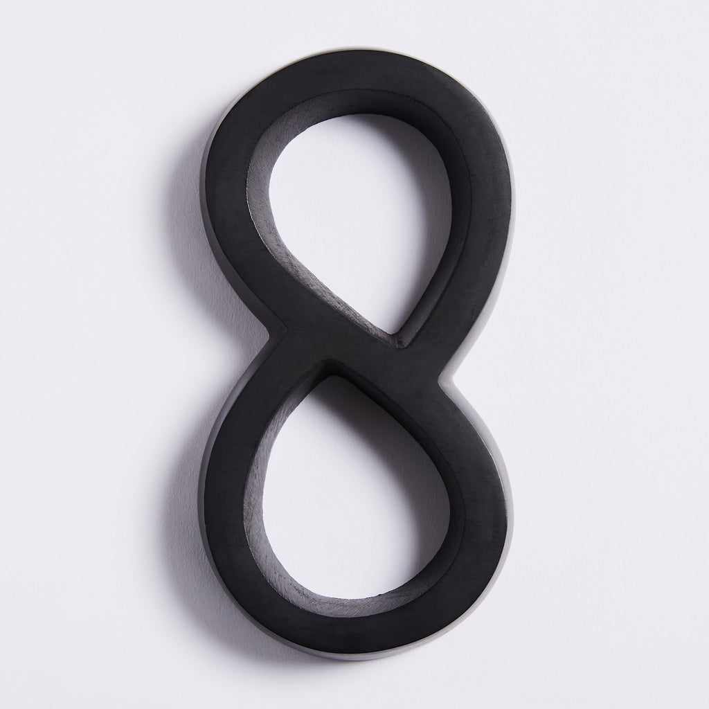 Large House Number - Scorched Black:Hepburn Hardware