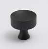 Atticus Knob - Blackest Black:Blackest Black:Hepburn Hardware