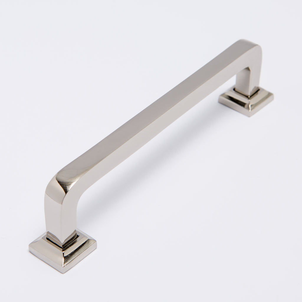 Bronte Handle - Polished Nickel:145mm:Hepburn Hardware