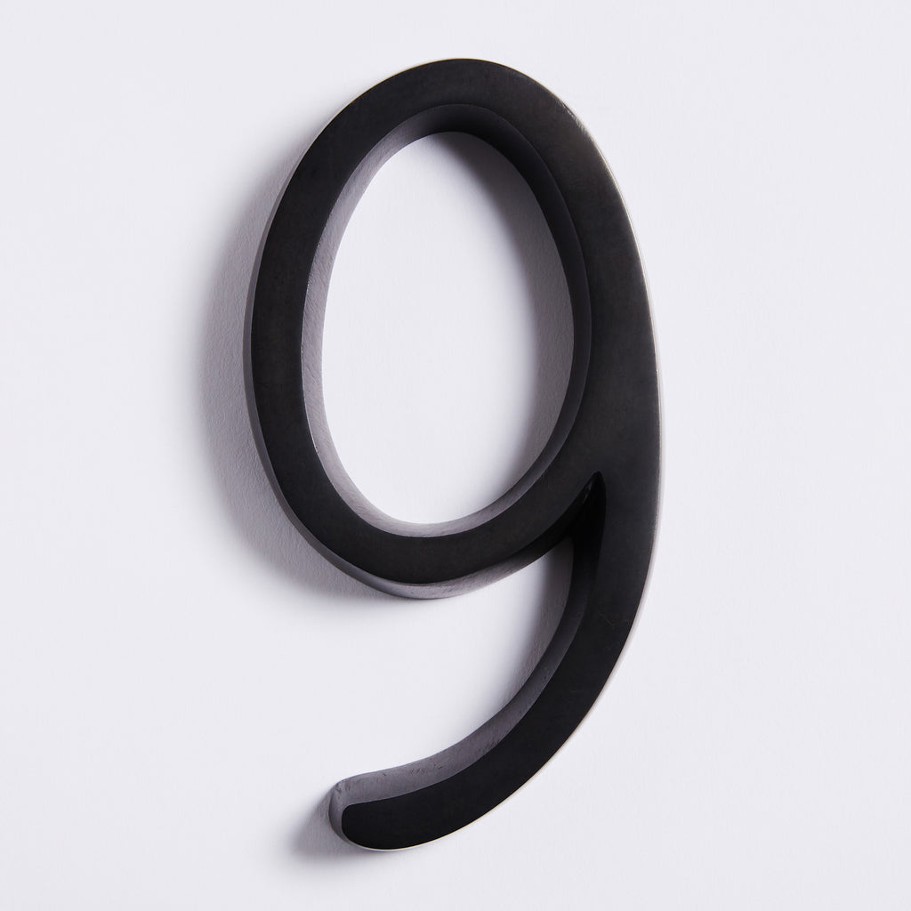 Large House Number - Scorched Black:Hepburn Hardware