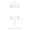 Bamboo T-Bar - Polished Nickel:Hepburn Hardware
