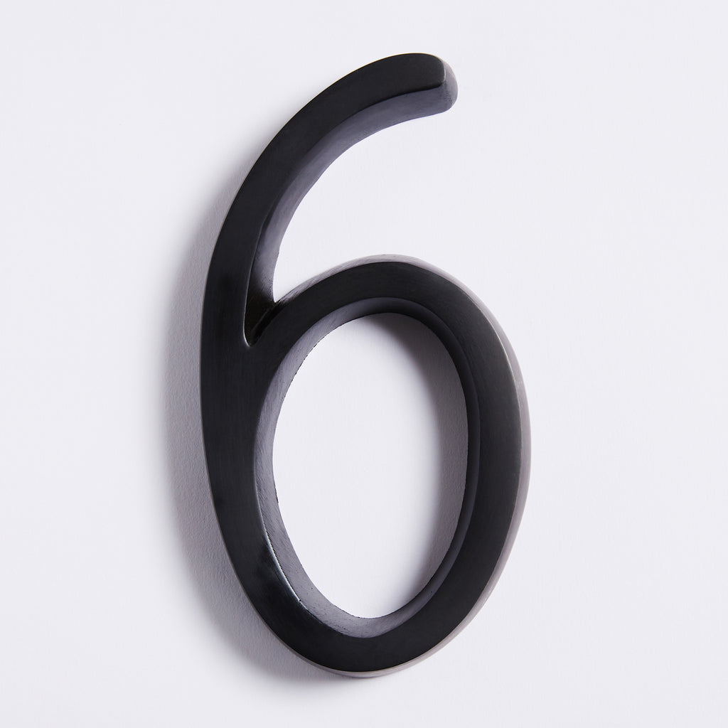 Large House Number - Scorched Black:Hepburn Hardware