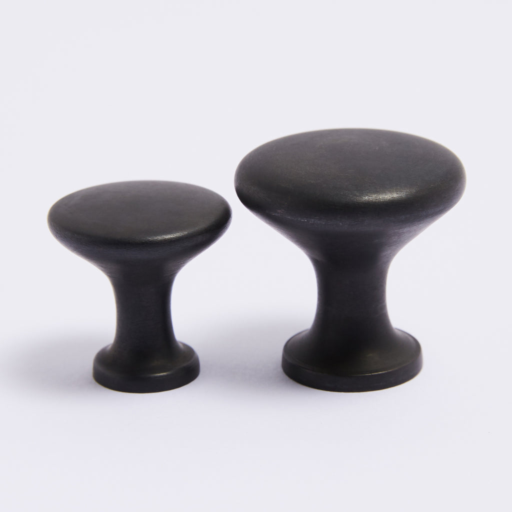 Ascot Knob - Scorched Black:Small:Hepburn Hardware