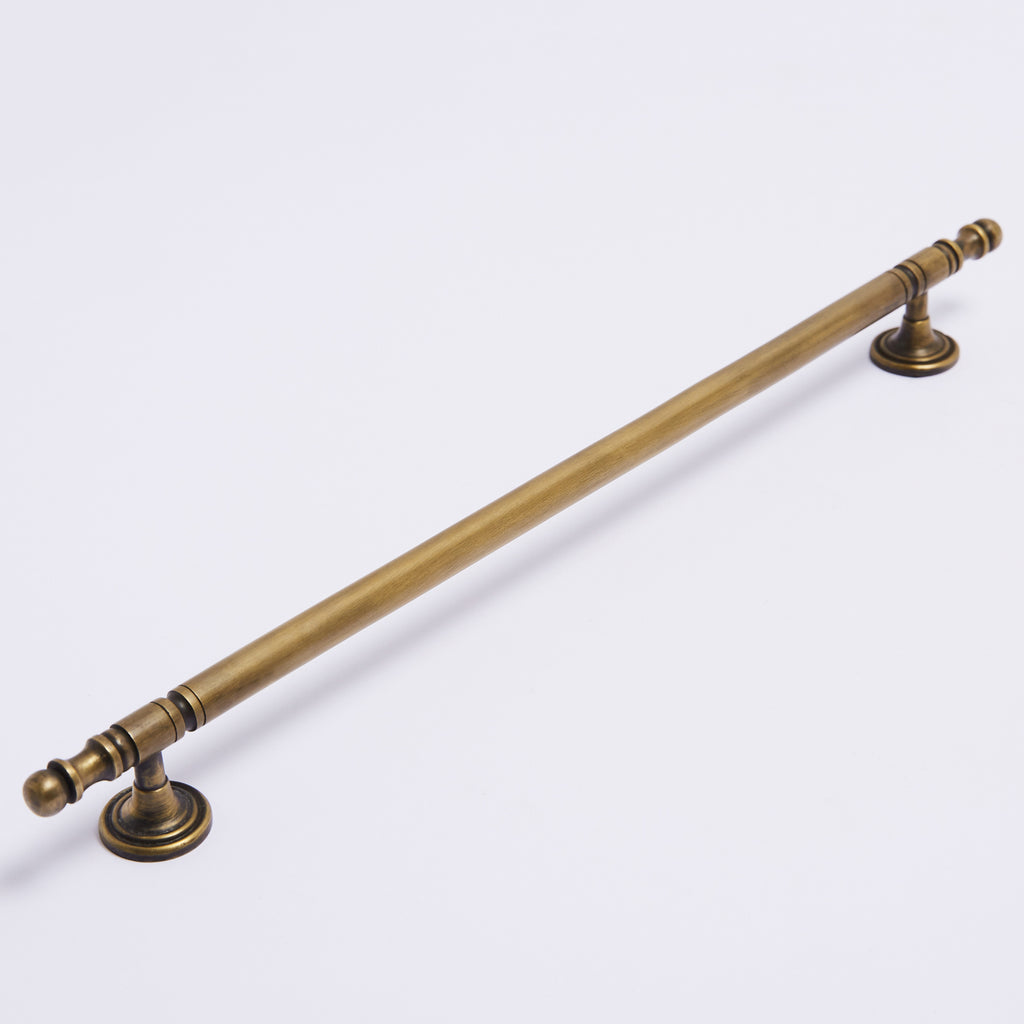 Kew Handle - Acid Washed Brass:256mm:Hepburn Hardware