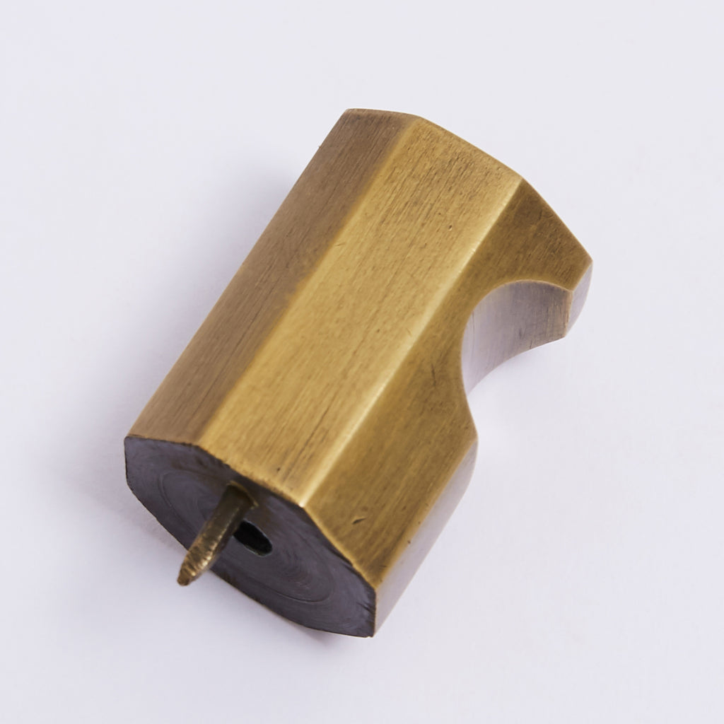 Henley Knob - Acid Washed Brass:Acid Washed Brass:Hepburn Hardware