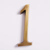 Large House Number - Acid Washed Brass:Hepburn Hardware