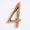 Large House Number - Acid Washed Brass:Hepburn Hardware