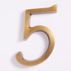 Large House Number - Acid Washed Brass:Hepburn Hardware