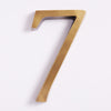 Large House Number - Acid Washed Brass:Hepburn Hardware