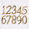 Large House Number - Acid Washed Brass:Hepburn Hardware