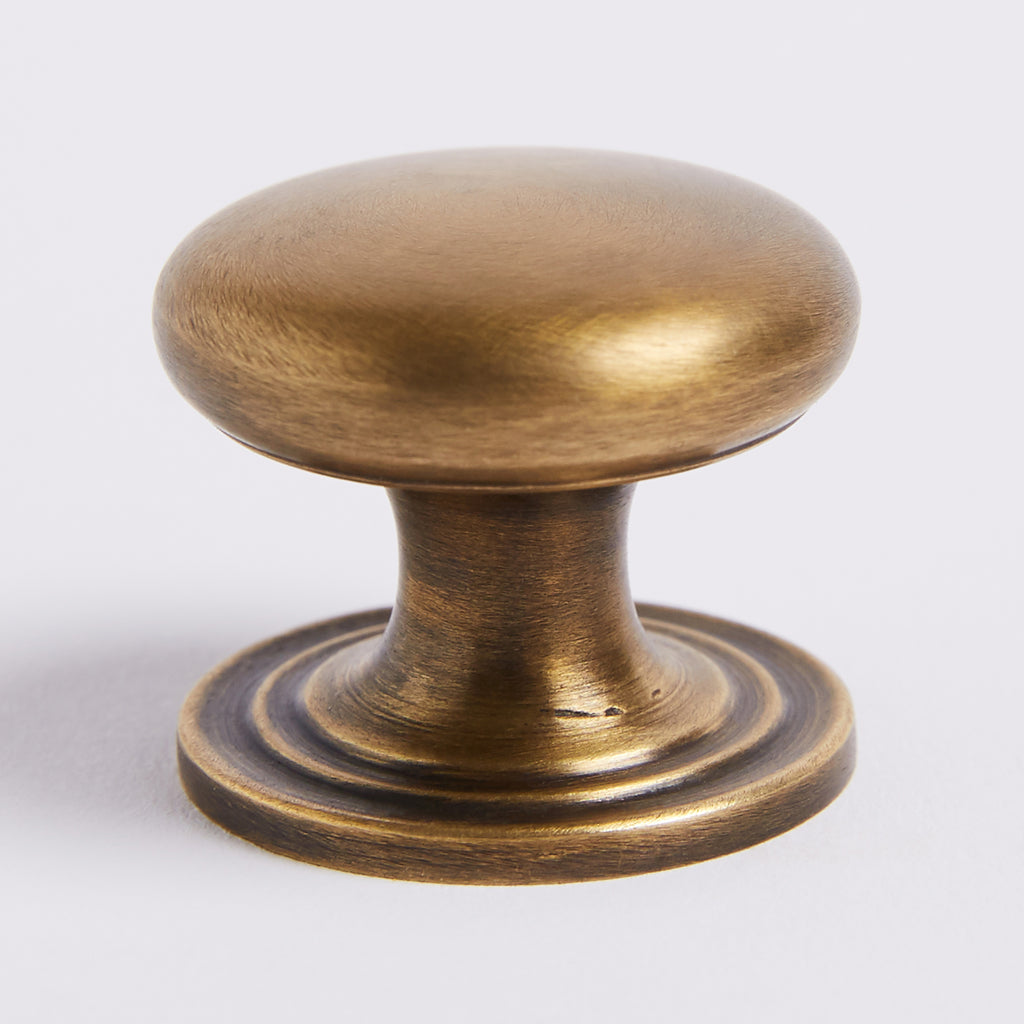 Kew Knob - Acid Washed Brass:Large:Hepburn Hardware