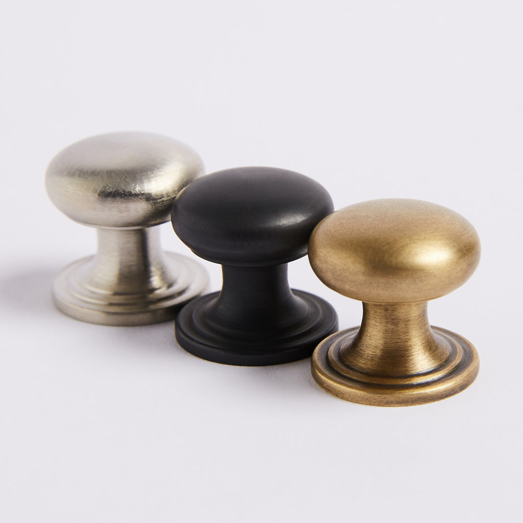Kew Knob - Acid Washed Brass:Hepburn Hardware