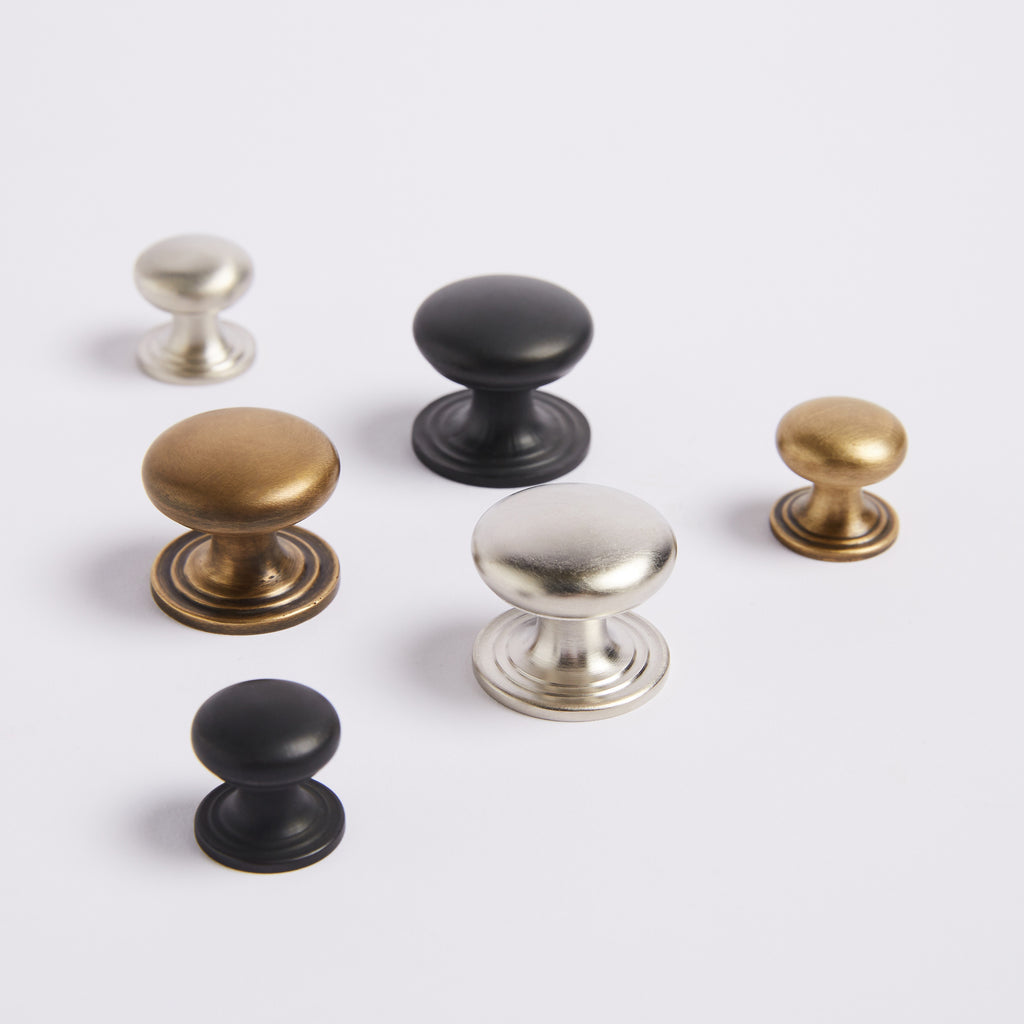 Kew Knob - Acid Washed Brass:Hepburn Hardware