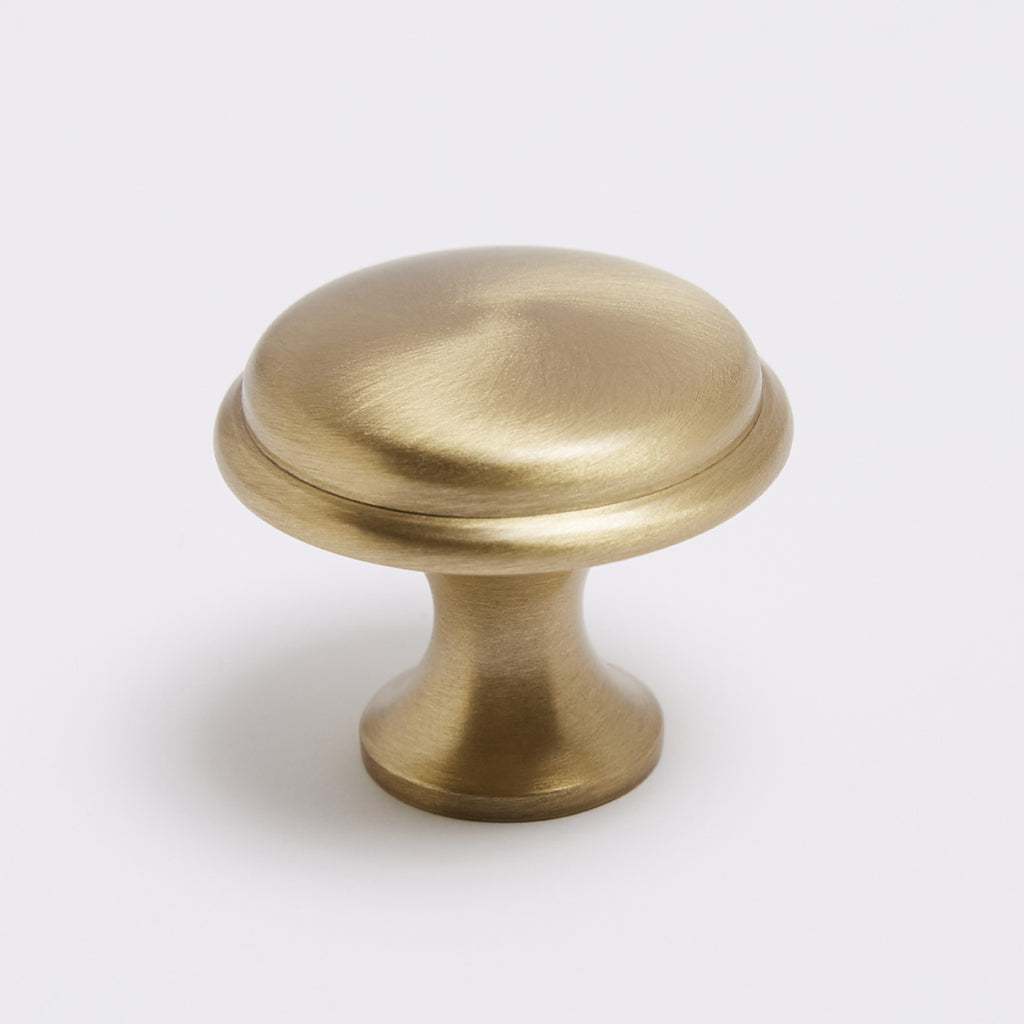 Halifax Knob - Burnished Brass:Burnished Brass:Hepburn Hardware