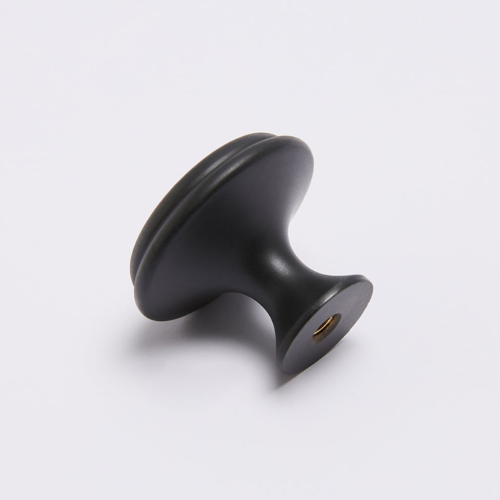 Halifax Knob - Blackest Black:Hepburn Hardware
