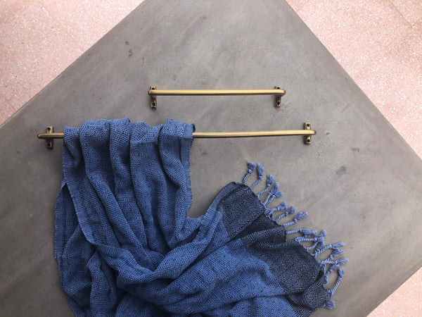 Henley 300mm Rail - Acid Washed Brass:Hepburn Hardware