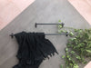 Henley 600mm Rail - Scorched Black:Hepburn Hardware