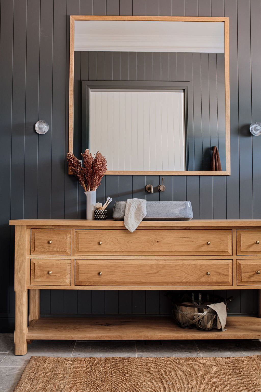Surrey Knob - Acid Washed Brass:Hepburn Hardware