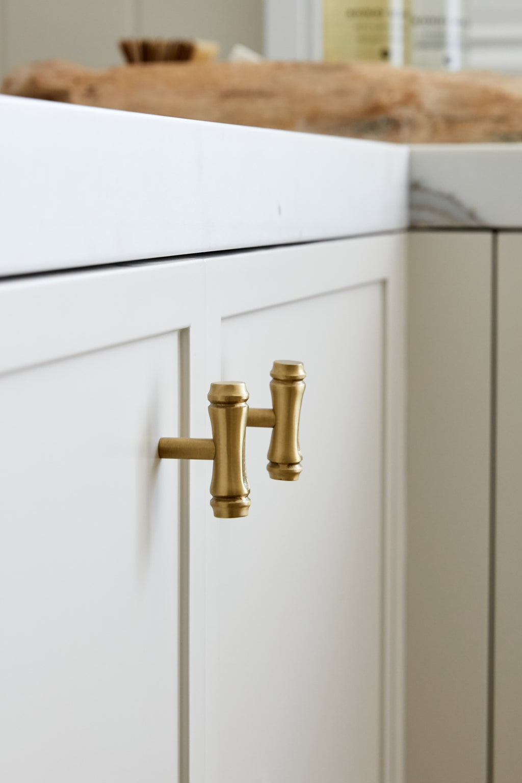 Bamboo T-Bar - Burnished Brass:Hepburn Hardware