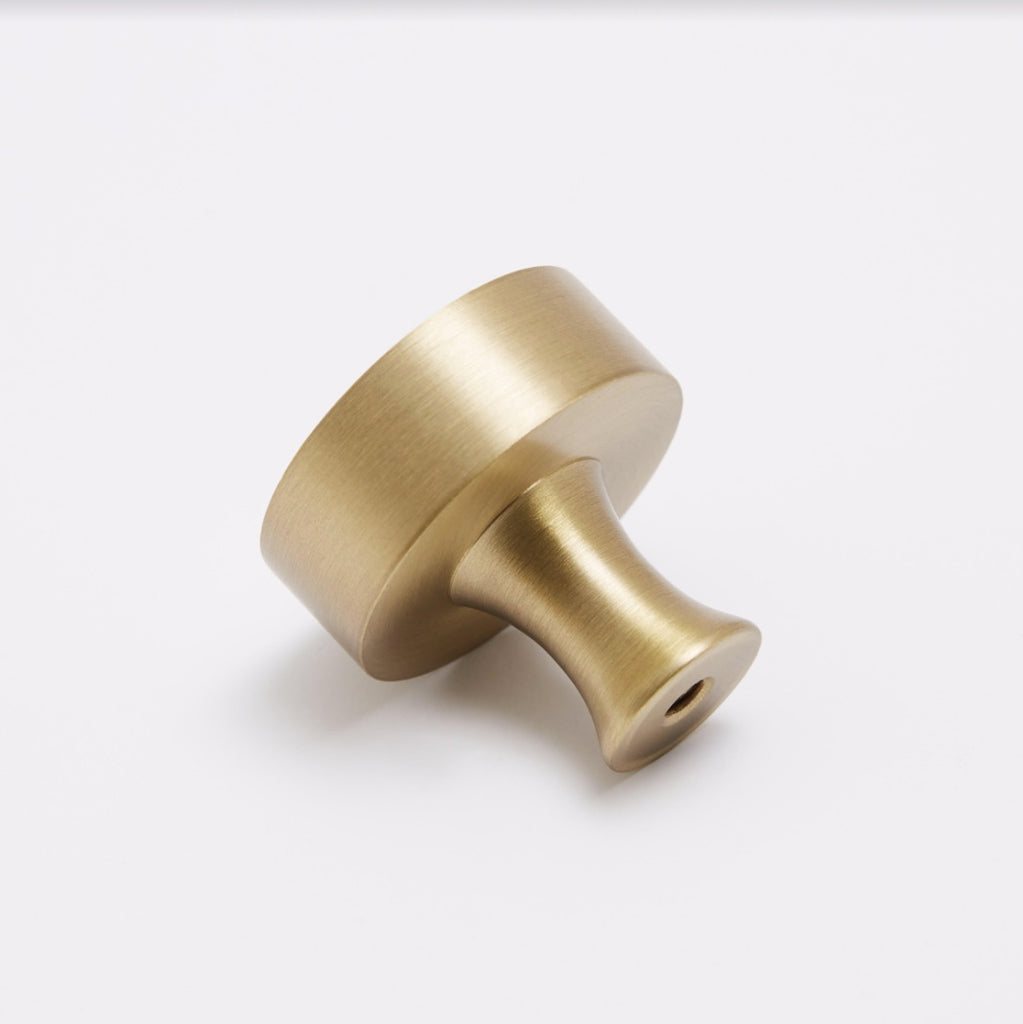 New Yorker Knob - Burnished Brass – Hepburn Hardware