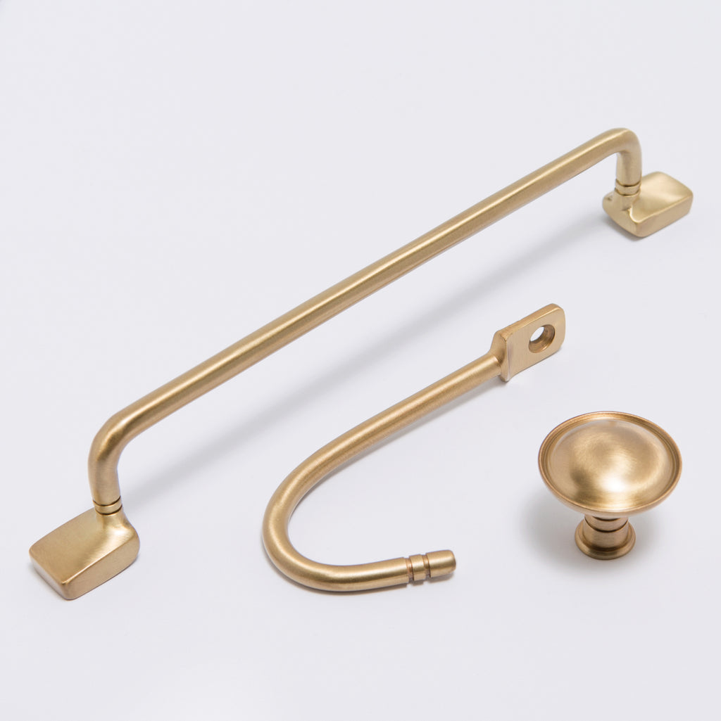 Sydney Hook - Burnished Brass:Hepburn Hardware